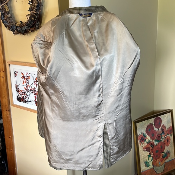 Vtg BROOKS BROTHERS Size 42R Plaid Sportcoat Silk/Cashmere Blend Timeless Pteppy - Picture 11 of 15